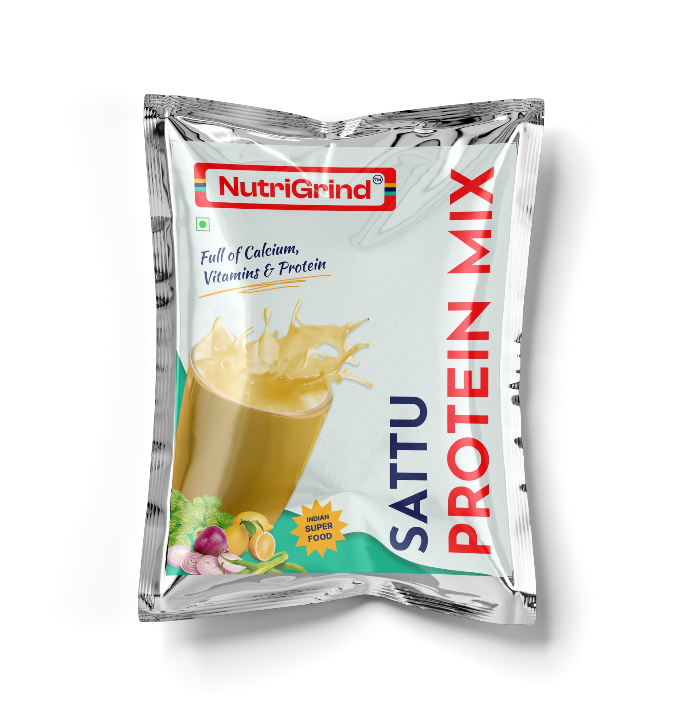 NutriGrind Chana Masala Sattu | Ready to Drink Protein Mix, Naturally Nutritious, High Fiber, High Iron, Boosts Immunity | Protects from Summer Heat (200g) (spice pouch inside) (B0D1159RKZ) Amazon Price History, Amazon Price Tracker