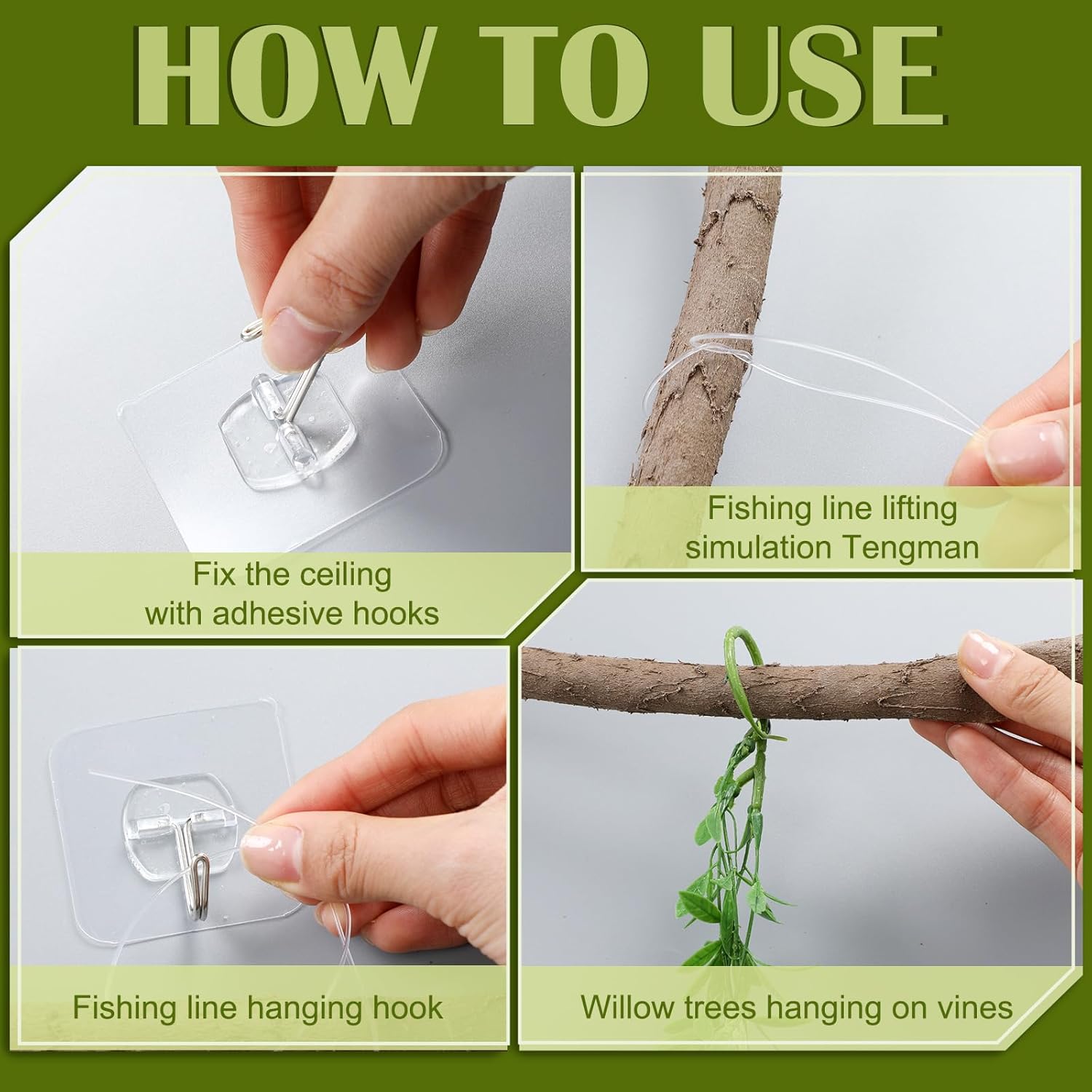 Bucherry Jungle Theme Decoration Set, 68.9ft Artificial Hanging Willow Vines Greenery for Classroom, Woodland Forest Rainforest Safari Party, Enchanted Indoor Outdoor Home Garden Wall DIY Decor