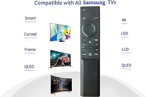 Miniatura 5 de Mando a distancia universal compatible con Samsung Smart-TV LCD LED UHD QLED 4K HDR TV, con Netflix Prime Video y botones WWW BN59-01358D