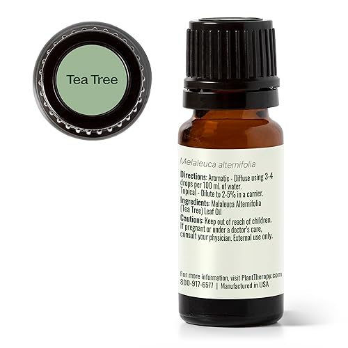 Miniatura 8 de Plant Therapy Aceite esencial de árbol de té 100% puro, sin diluir, aromaterapia natural, grado terapéutico, 0.3 fl oz (1/3 oz)
