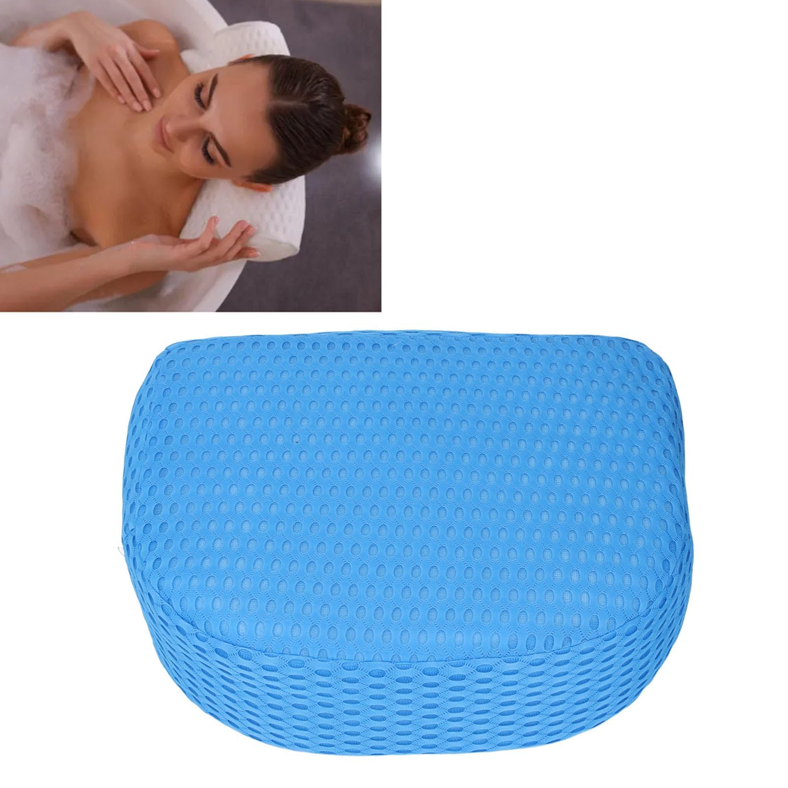 Coussin de Siège de Bain avec Base Antidérapante, Rehausseur 3D 4D de 5 Pouces, Respirant, Lavable, Séchage Rapide