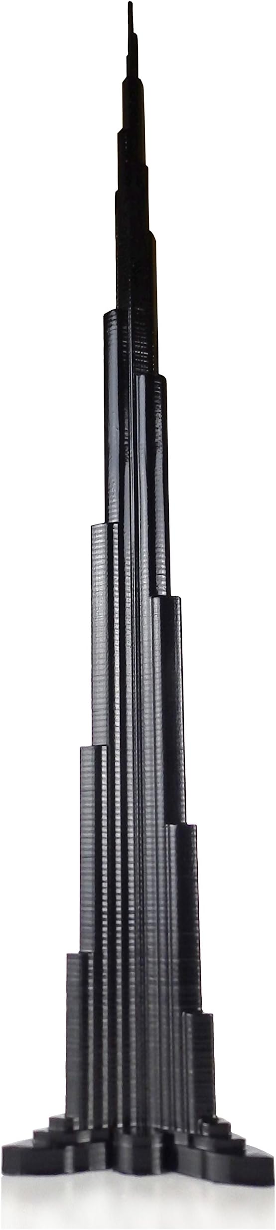 Black Burj Khalifa Tallest Skyscraper 45 cm Dubai Plastic Building