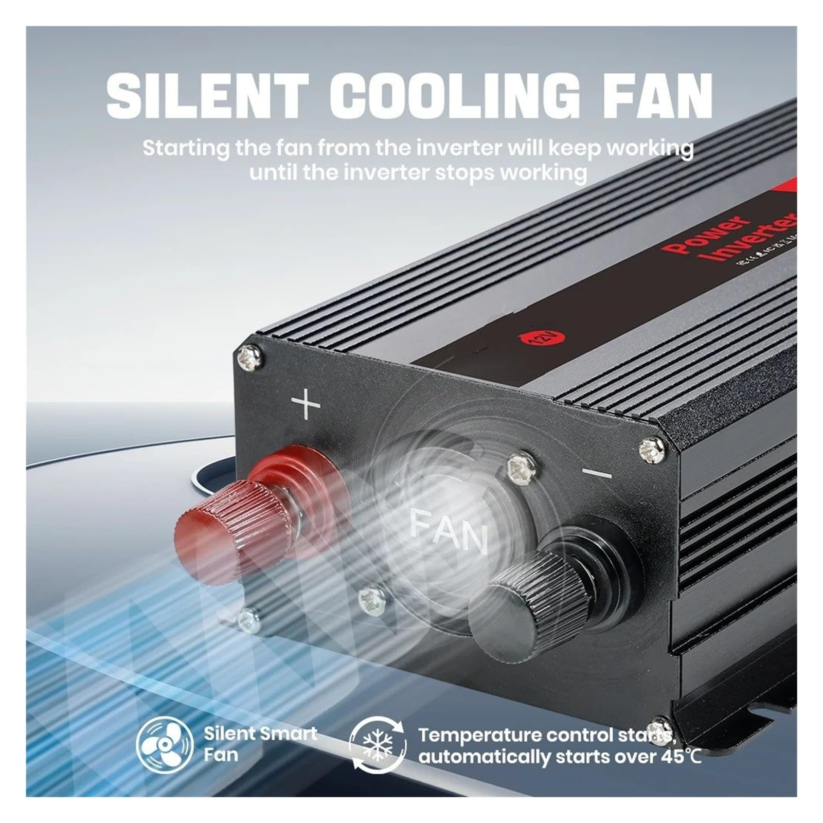 Power Inversor Corriente Convertidor Potencia 12V 220V 500W/1500W/2000W/2600W Enchufe Europeo Inversor 12 Voltios Transformador Solar Coche(12V 1500W Red)