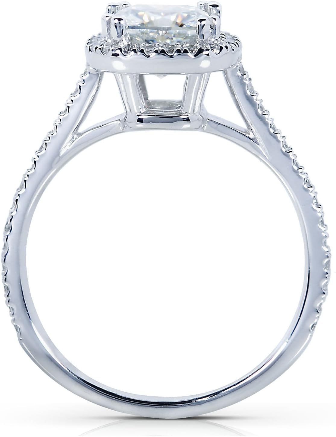 Kobelli Cushion-cut Moissanite Engagement Ring 1 1/3 CTW 14k White Gold