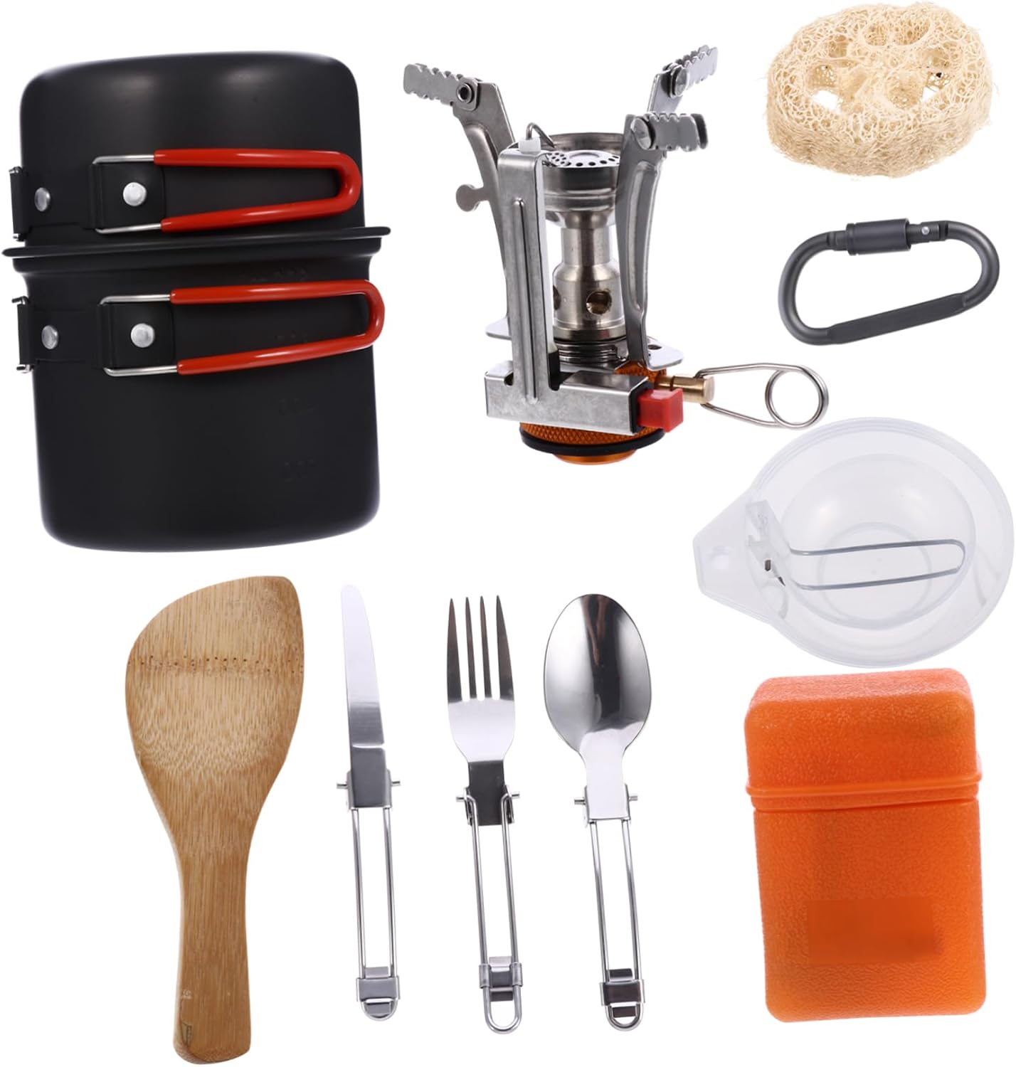 1set Portable for Hiking and Camping Lightweight Outdoor Utensils Handle for People Picnic and Travel