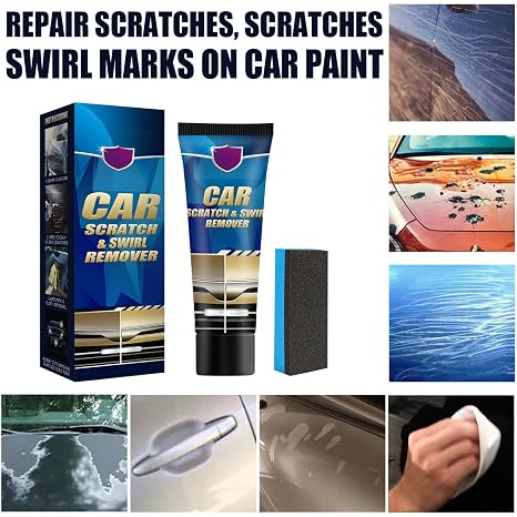 Universal Car Scratch Remover Wax, Car Scratch Remover for Scratches, Scratch Remover for Vehicles, Car Scratch Repair Nano Car Paint Wax (2 PCS)