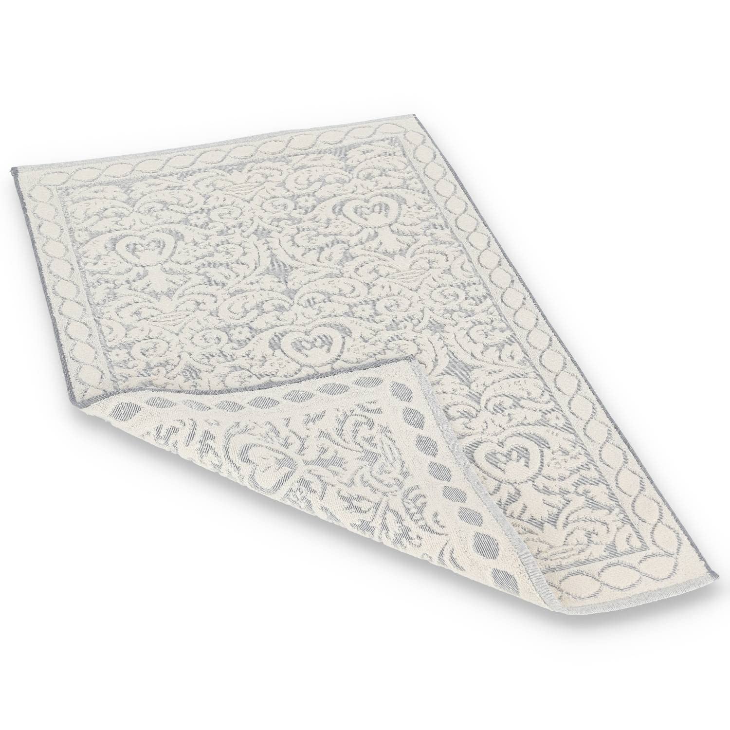 Casatessile Tapis de Bain éponge Coton Rebecca Tapis de Douche Long, Moyen ou de Douche - Tortora, 60x180 cm.