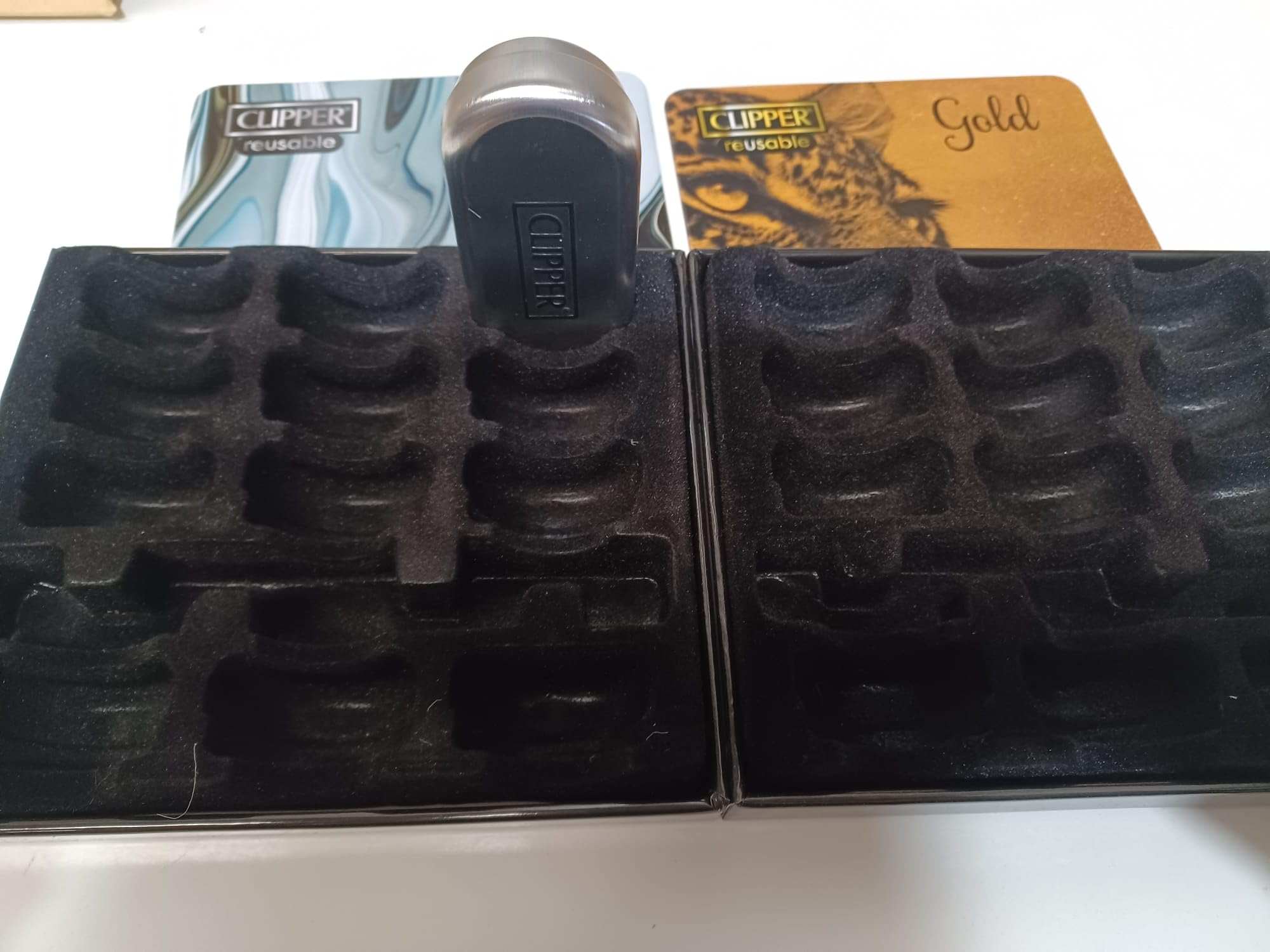 2 x Clipper Tray for metal lighters Holds 12 Metal Lighters