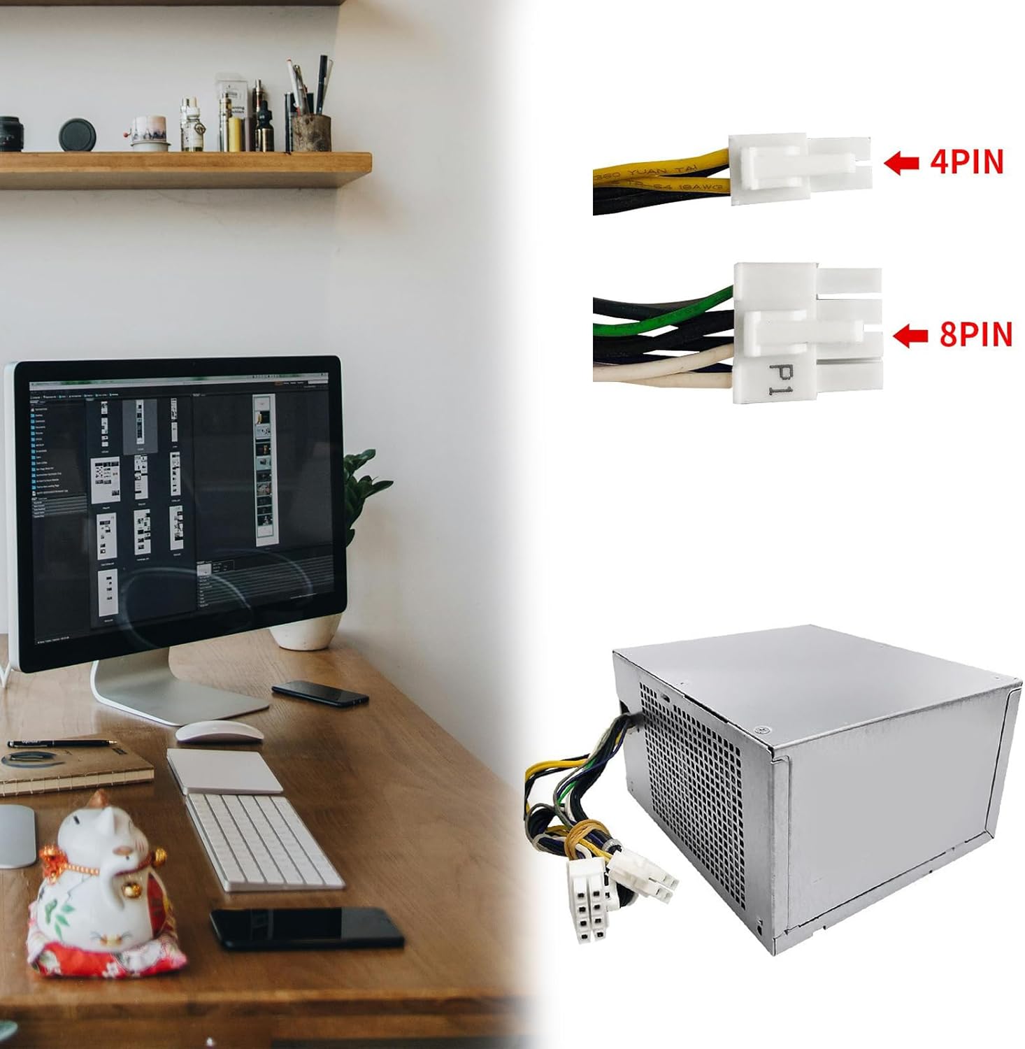 L290AM-00 L290EM- AC290AM- H290AM- 8P + 4Pin 290W デスクトップ電源 3020 70