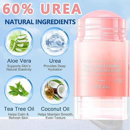 Miniatura 3 de Crack Feet - Barra de prevención de urea, 60 %, crema antigrietas para pies, crema hidratante para pies, crema suavizante y nutritiva, para talones