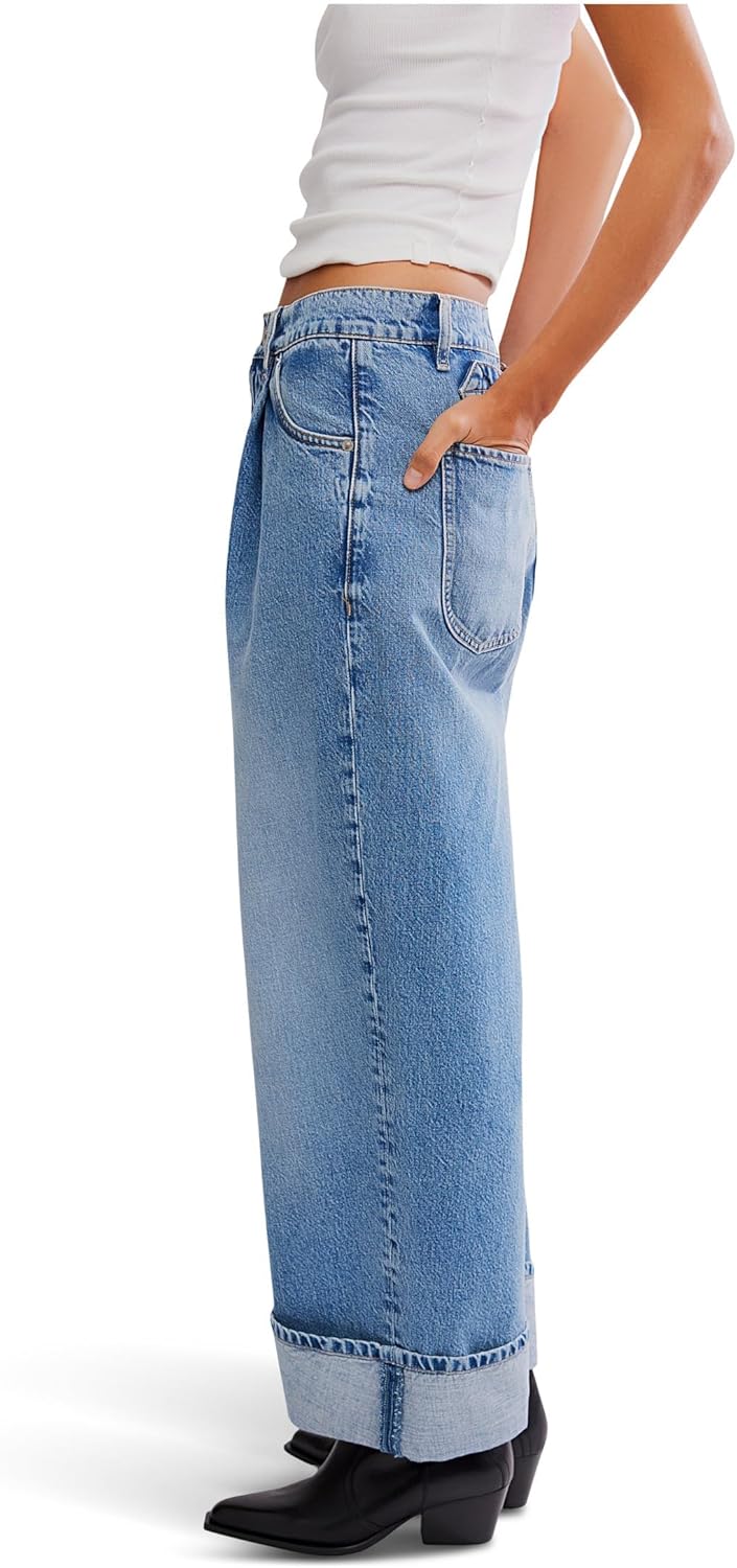 Free People Women's Alia Wide Leg Jeans - Image 2