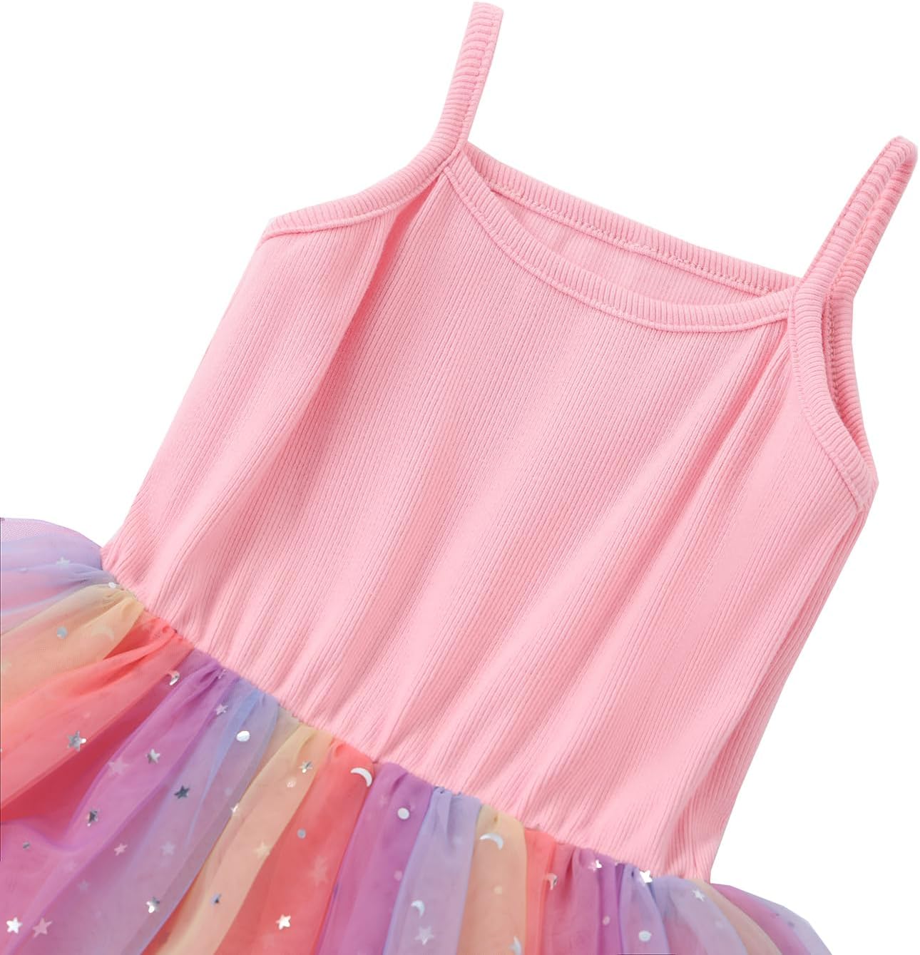 GSVIBK Baby Girls Tutu Dress Sleeveless Toddler Cotton Tulle Skirt Princess Party Prom Dresses - Image 4