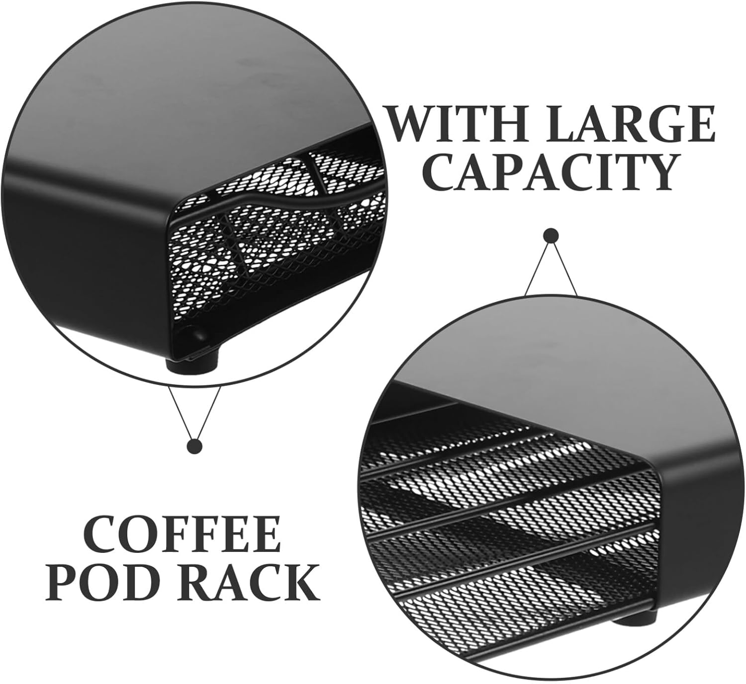 Coffee Capsule Holder Compact Coffee Storage Drawer Organizer for Kitchen Office Efficient for Easy Access to Capsules Elegant Design