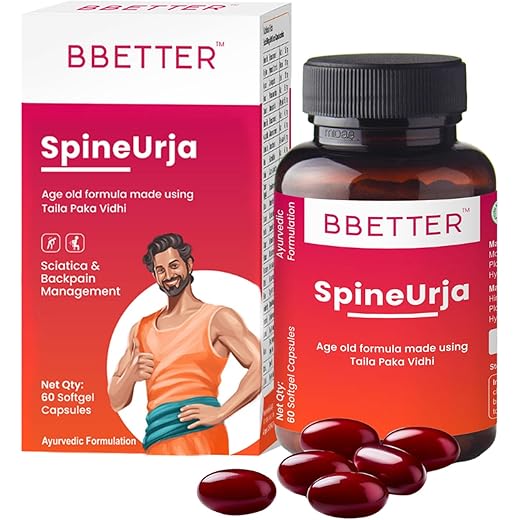BBETTER SpineUrja Ayurvedic Medicine 60 Softgels