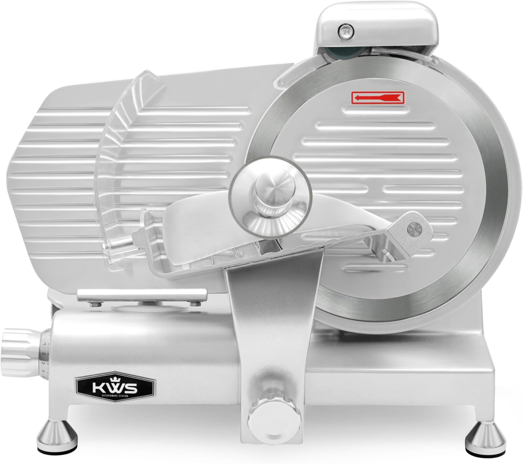 MS-10ES Commercial 320w Electric Meat Slicer w/ Stainless Steel Blade