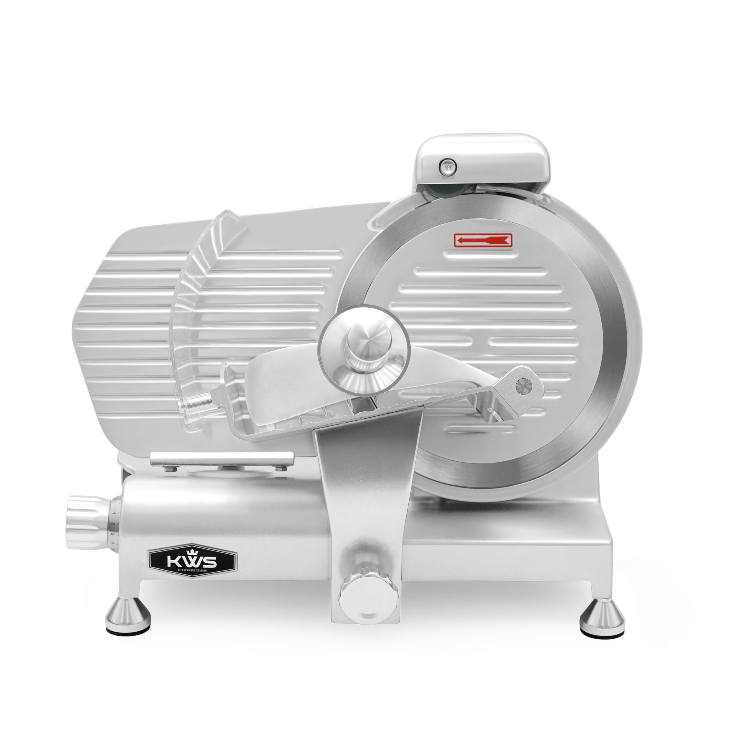 KWS MS-6RT Premium Commercial 200W Electric Slicer Frozen meat Deli slicer Red e