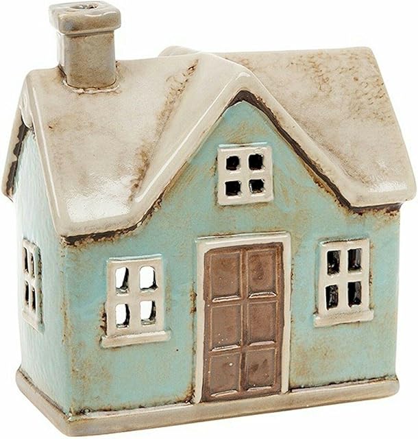 Village Pottery Cornish Lantern Blue House