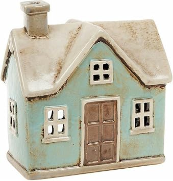 Village Pottery Cornish Lantern Blue House
