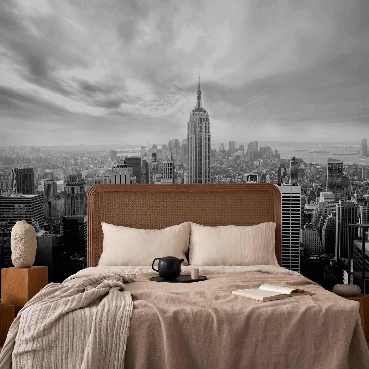Carta da Parati Moderna per Soggiorno, New York, 400x280 cm | Fotomurali in TNT, Decorazione da Muro XXL, Carte da Parati Moderne, Produzione Europea