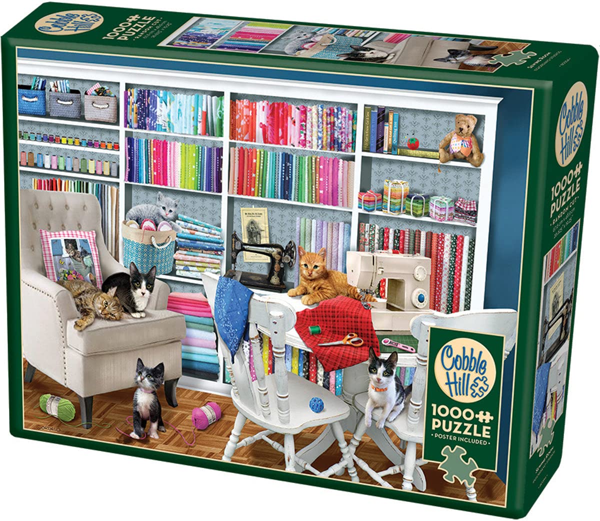 Cobble Hill 1000 Piece Puzzle - Sewing Room - Sample Poster Included