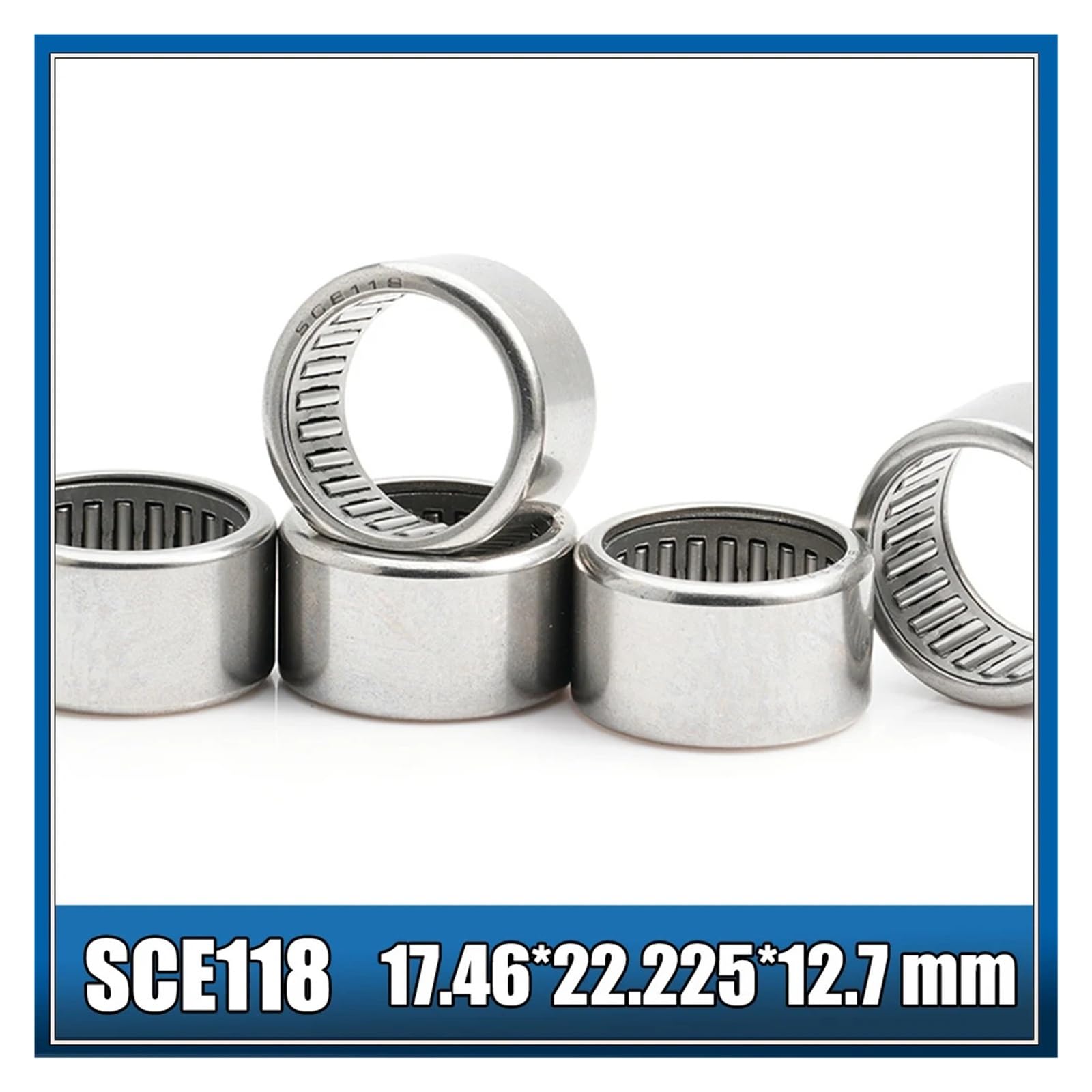 rodamiento de agujas con casquillo estampado SCE118 17.46x22.225x12.7 mm