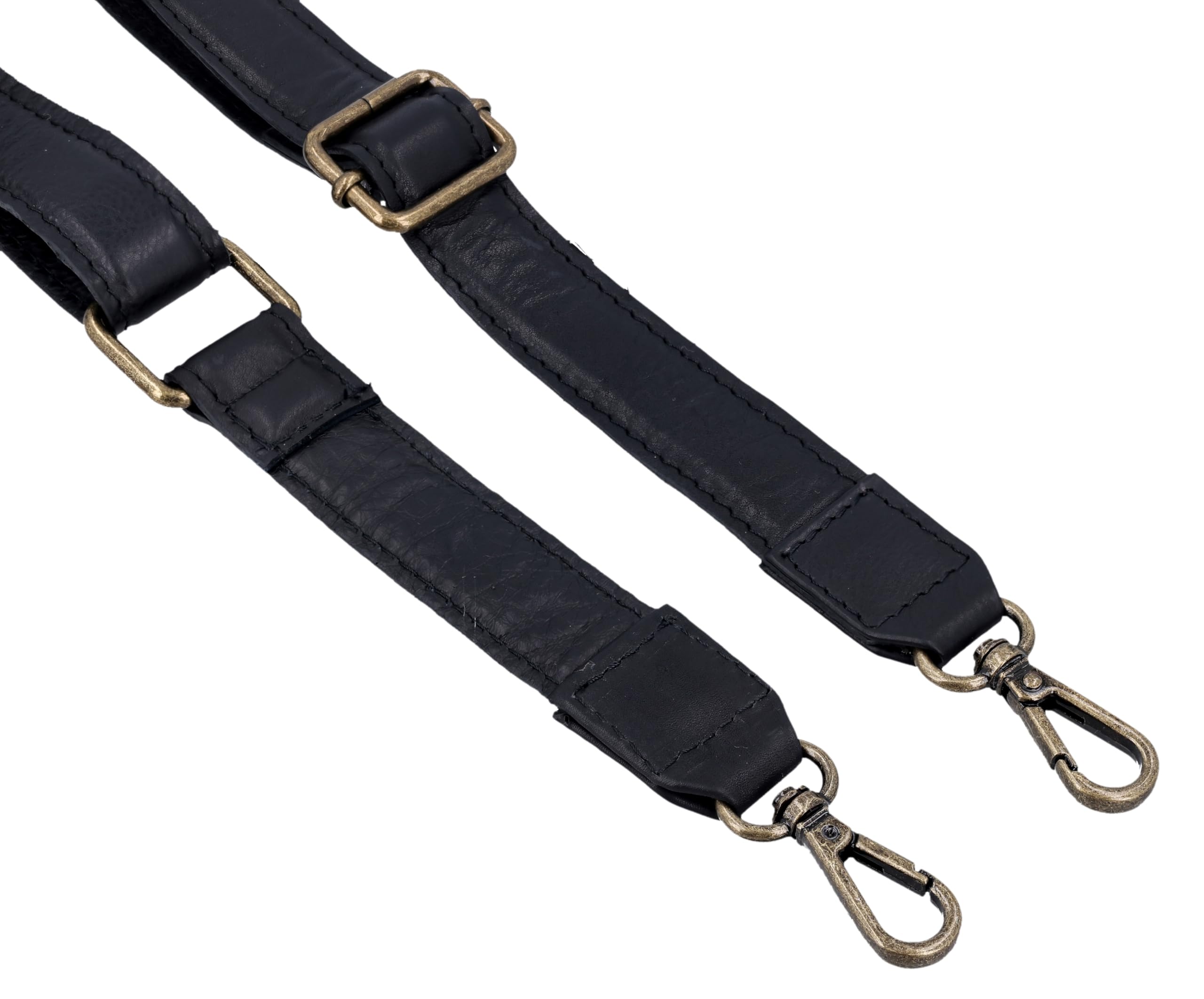 Gusti Pino - Bolso bandolera de piel para peluquería y herramientas, color negro