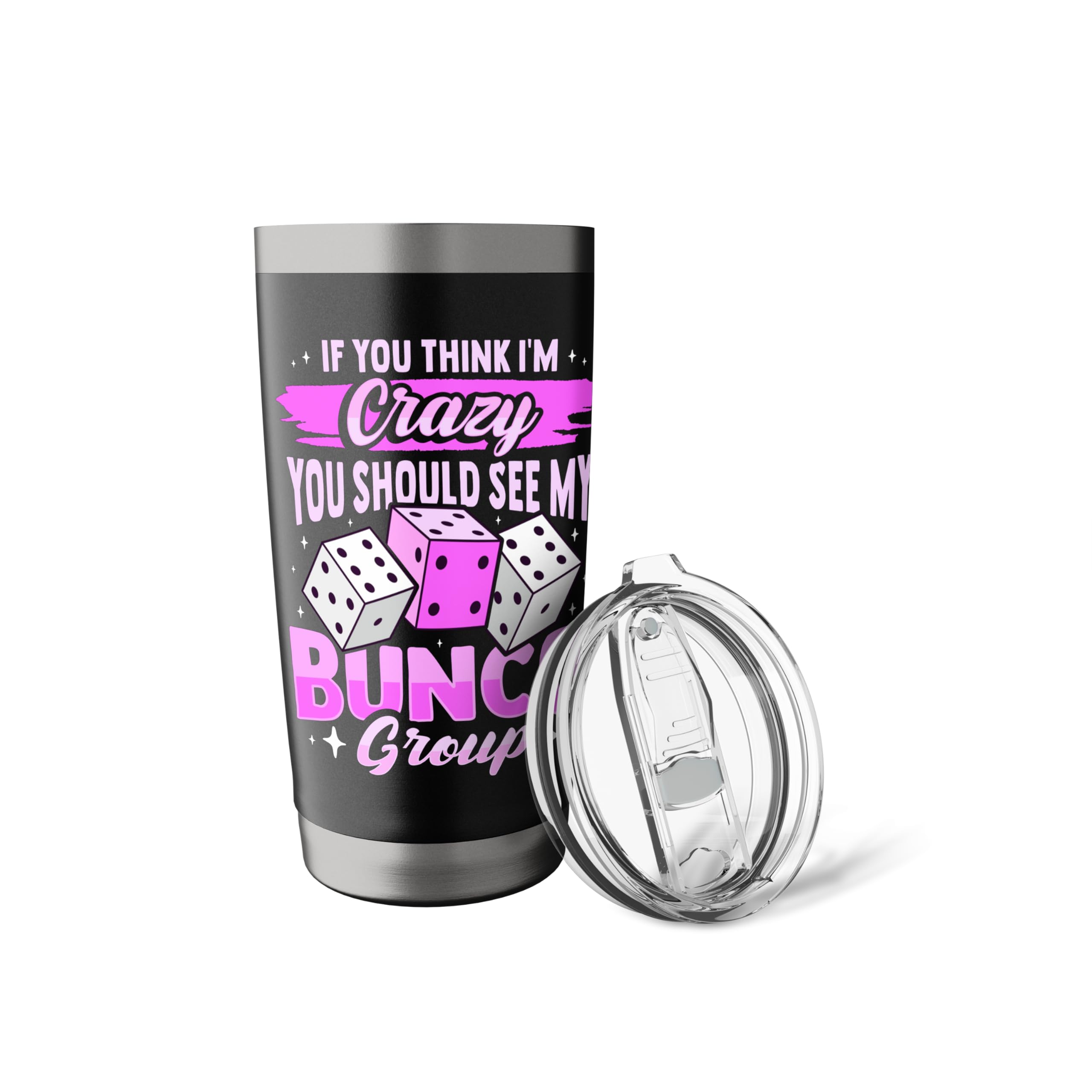 Bunco Game and Bunco Group Design for Bunco Babes Stainless Steel Insulated Tumbler