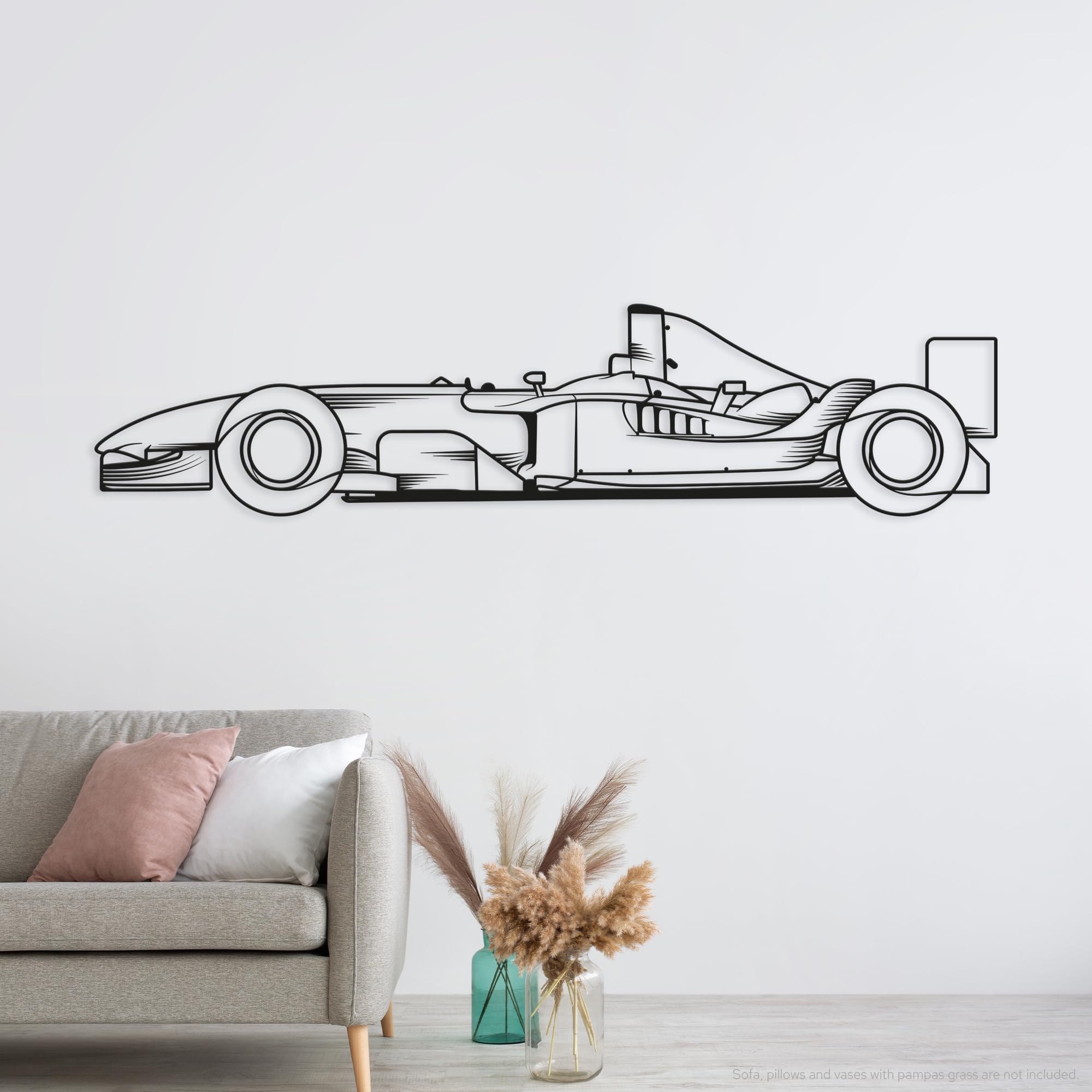 Steel On Para coche F1 2003, decoración de pared de metal con temática automotriz (M)