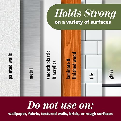 Vista 22 de Command 17034BN-2ES - Ganchos decorativos medianos de níquel cepillado, 2 unidades por paquete Mate negro