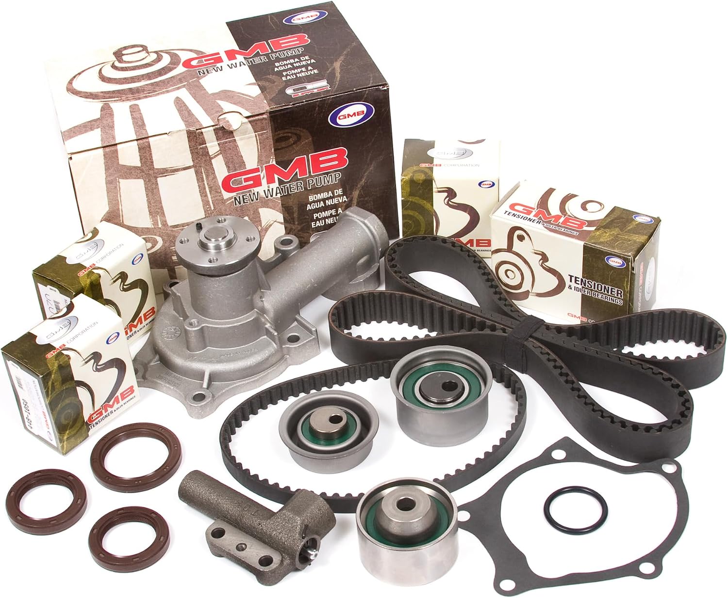 MA-4216962354 Timing Belt Kit Water Pump Compatible With/For 89-92 Eagle Mitsubishi TURBO 2.0 Tensioner 4G63T