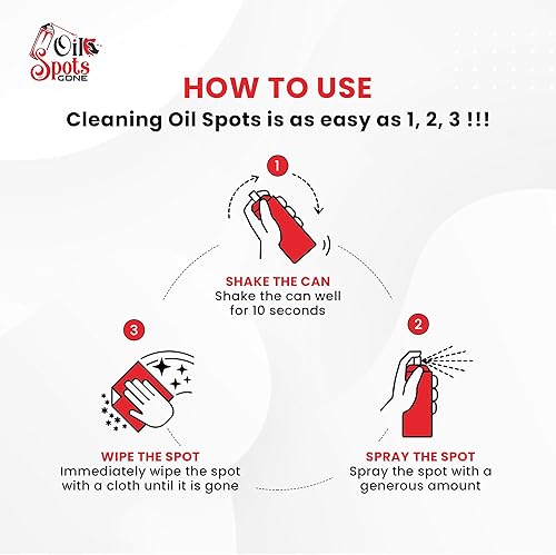 Miniatura 6 de Oil Spots Gone - Limpiador de hormigón y removedor de manchas de aceite - Desengrasante de aceite Eater, limpiador de entrada para manchas de aceite