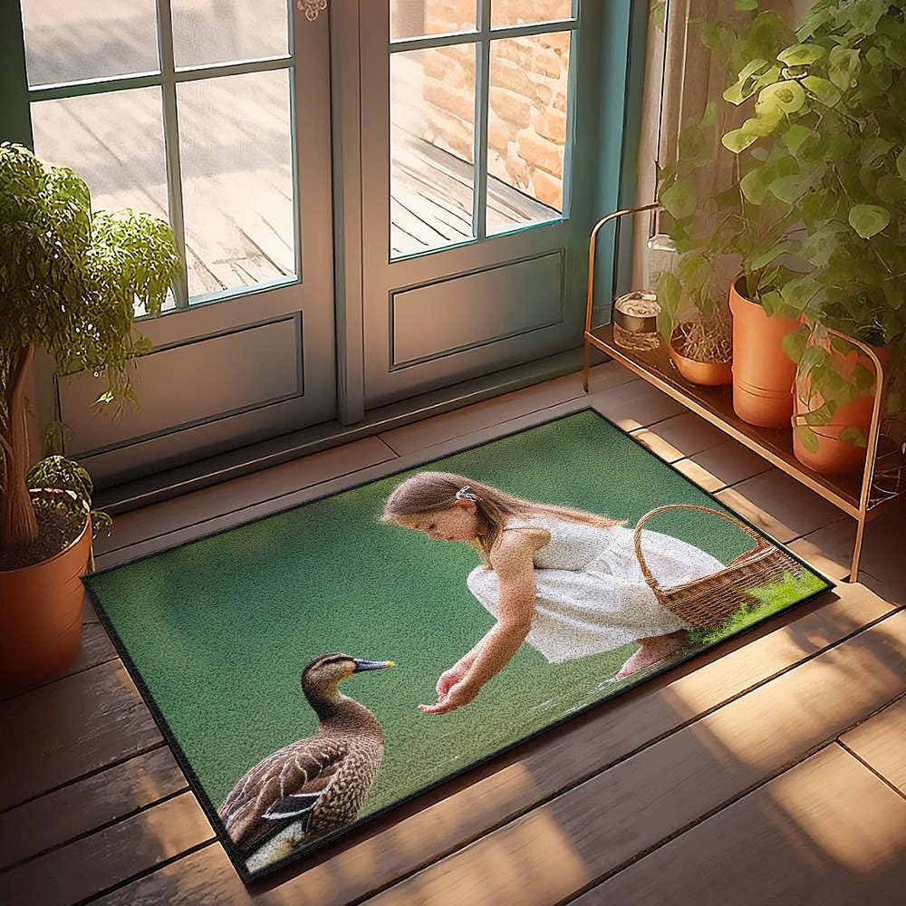 Tapis rétro chambre garçon antidérapant et doux 50x80 cm