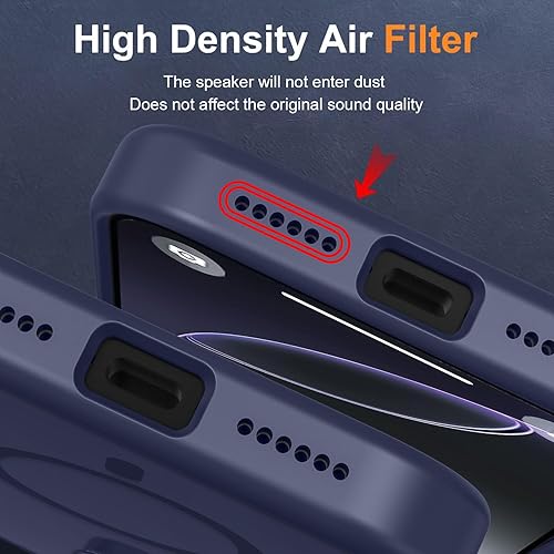 Vista 256 de MOCCA - Funda magnética resistente para iPhone 11 de 6.1 pulgadas, compatible con MagSafe, protector de pantalla de vidrio + protector de lente