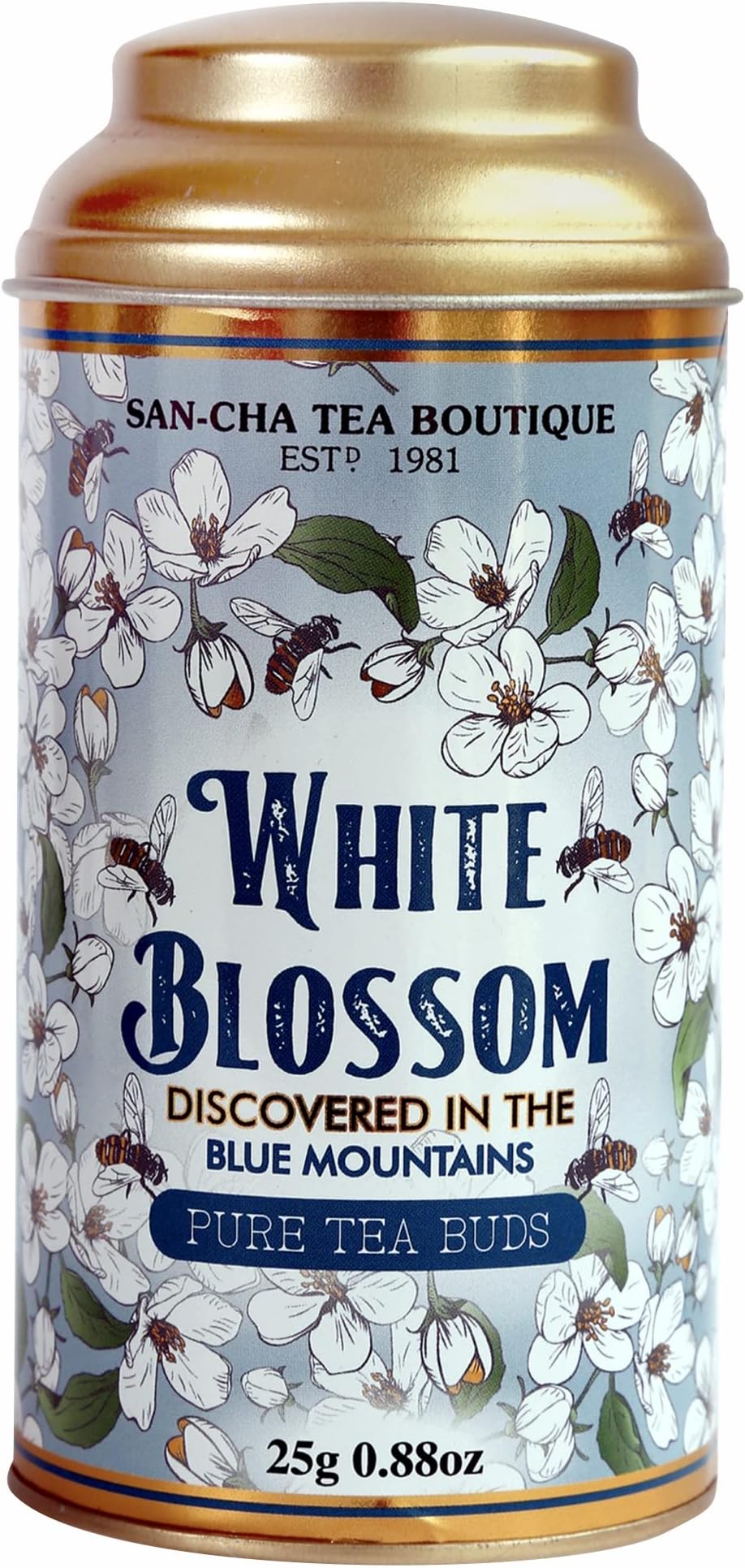 Sancha Tea Boutique, White Blossom White Tea, Limited Edition Loose Leaves, Rare Blue Mountain Selection | Premium Handpicked White Tea