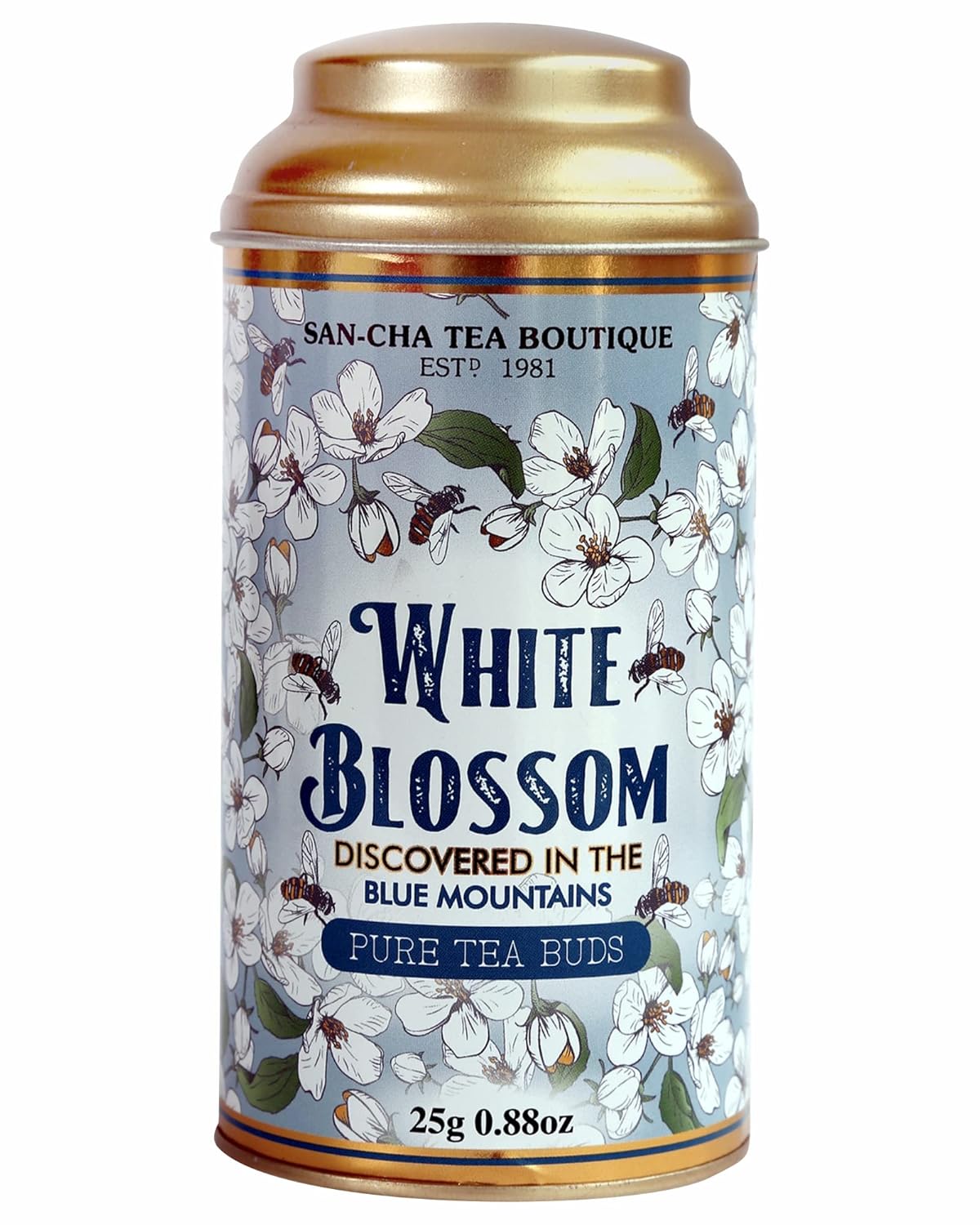 SANCHA Tea Boutique, White Blossom White Tea, (25X3Cups), Organic White Tea, Richest In