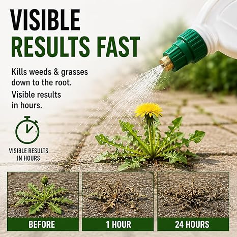 Natural Armor Weed and Grass Killer All-Natural Concentrated Formula. Contains No Glyphosate (1 Case of 4 Gallon Refills)