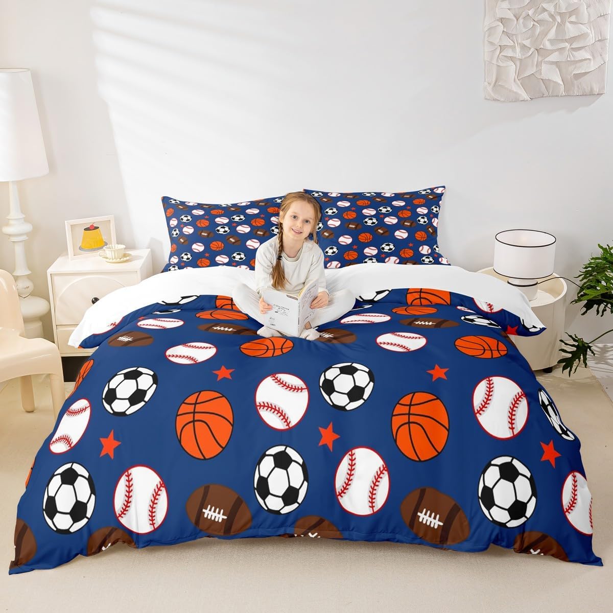 Lightsaber Duvet Cover Set Full Size,Geometric Lines Gradient Bedding Set 3pcs for Kids Teens Boys Room Decor, Future Technology Metaverse Comforter Cover Red Blue Quilt Cover with 2 Pillowcases