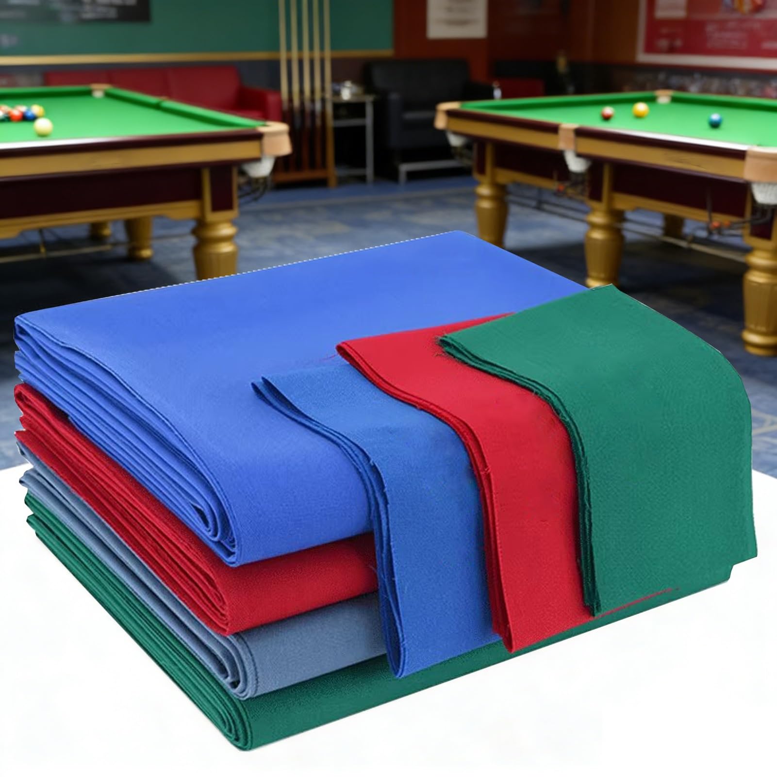 Billardtuch Premium-Billardtischfilz-Set Aus Wollmischung – 9 Fuß/2,8 M Billardtuch Mit 6 Streifen Für Professionelle Heim- Und Gewerbetische