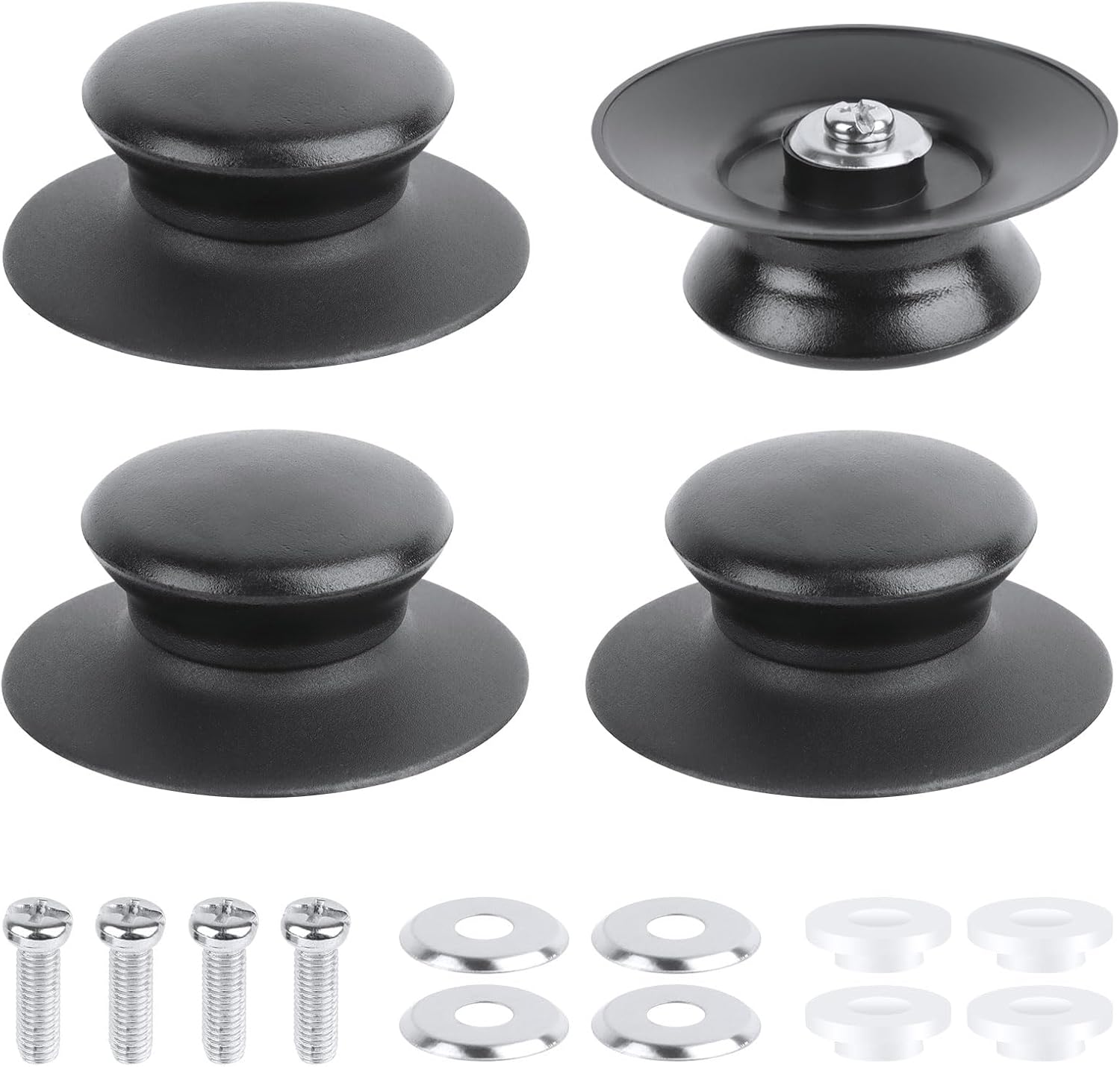 Manopole Di Ricambio Per Coperchi Pentole - 5 Pezzi In Bachelite, Resistente Al Calore, Universali - Foto 4