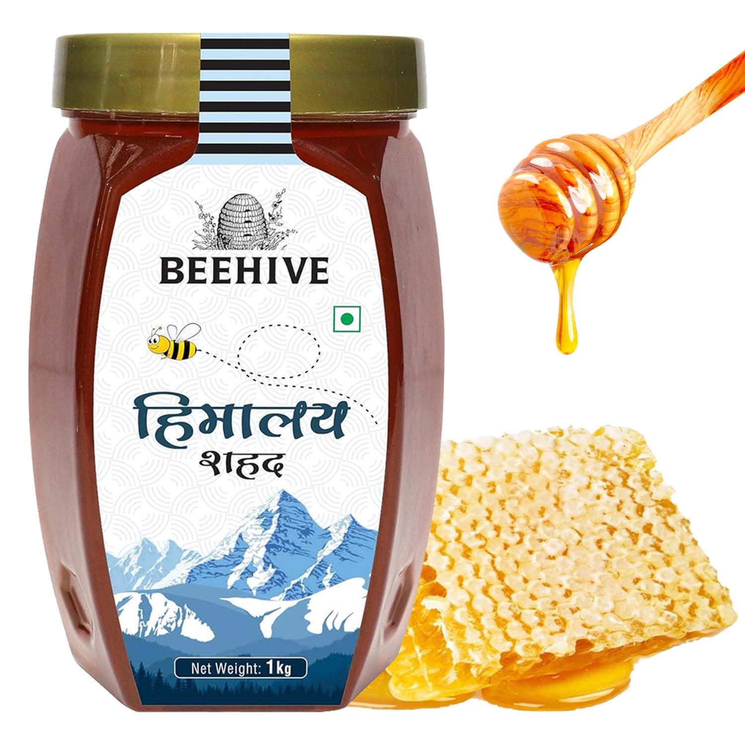 Beehive Natural Himalayan Honey 1kg – 100% Pure, Fresh & Raw, Sourced from Pristine Hilly Terrain, No Additives or Preservatives, Boosts Energy & Health (B0CFCGBLB1) Amazon Price History, Amazon Price Tracker