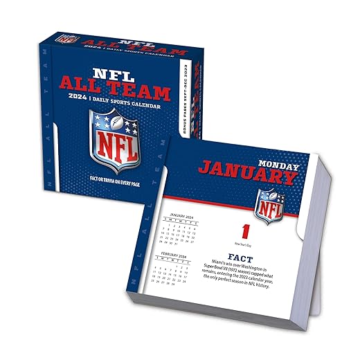 NFL Multi-Team 2024 Box Calendar