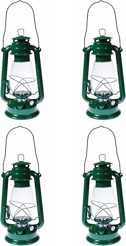 S4O - Linterna colgante de huracaneselegante luz de boda, lámpara de centro de mesa, 12 pulgadas (4, verde)