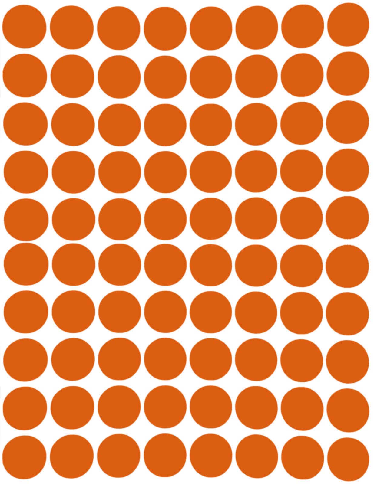 Royal Green Color Coding Labels, Round Price Stickers, Small Circle Labels for Easy Organizing Labels, Supplies, Boxes, Inventory for Office & Home - 100 Sheets, 1/2 Inch, Orange