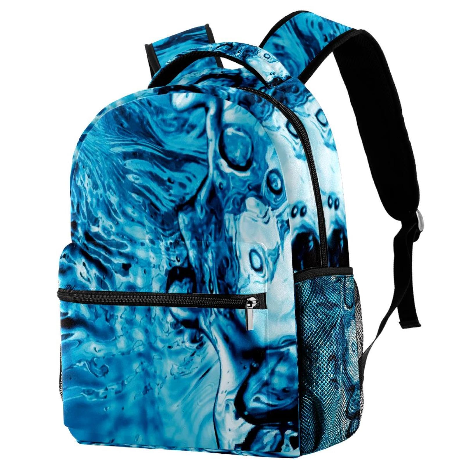 Sac à dos bleu clair multicolore parfait pour la rentrée des classes - 7