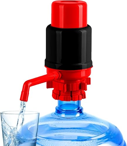 Miniatura 8 de Bomba de Agua Manual para Botella de 5 Galones – Ajuste Universal para Jarras con Tapa de Corona y Tapa de Rosca - Tubos Ajustables, Tapa Protectora