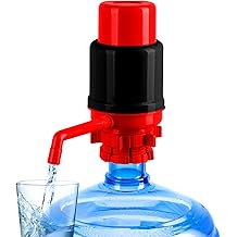 HotFrost Manual Water Pump for 5 Gallon Bottle &ndash; Universal Fit for Crown Top and Screw Top Jugs - Adjustable Tubs, Protective Spout Cap, Cleaning Brush, BPA-Free Water Pump for 5 Gallon jug