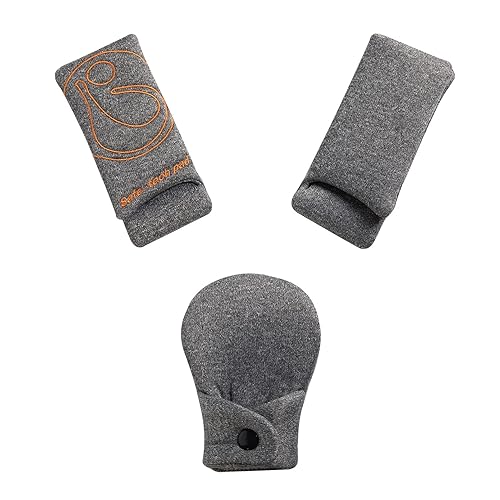 Innokids Juego de fundas para correa de asiento de automóvil para bebés y niños, con almohadilla para la entrepierna, diseño antideslizante para