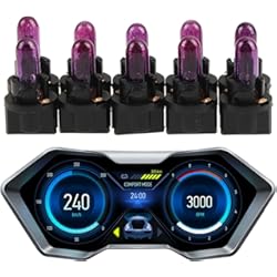 Luces Tablero Nissan Terrano 2 AIMEKE coche T5,Juego 10 bombillas LED para salpicadero coche - Paneinstrumentos Grupo indicadores Luces indicadoras Luz la puerta