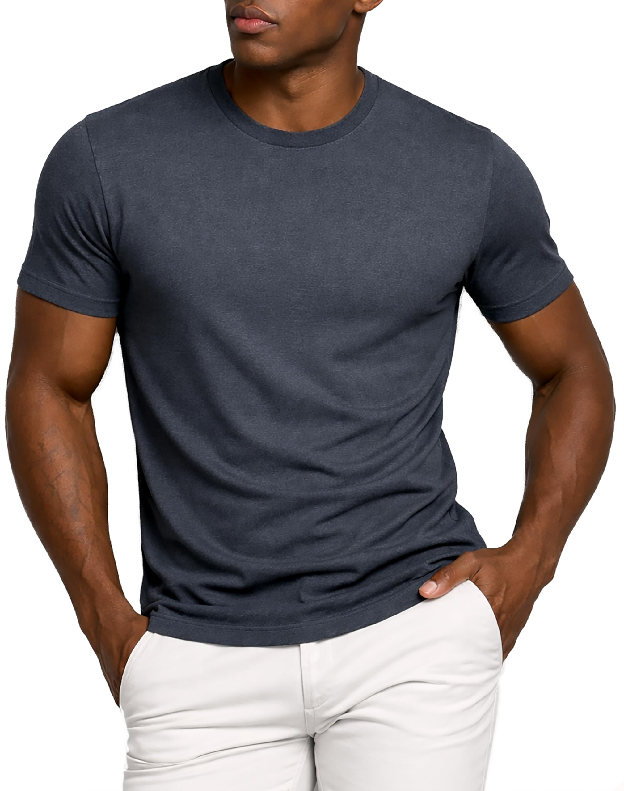 Leif Nelson Herren T-Shirt 2er Pack aus 100% Baumwolle