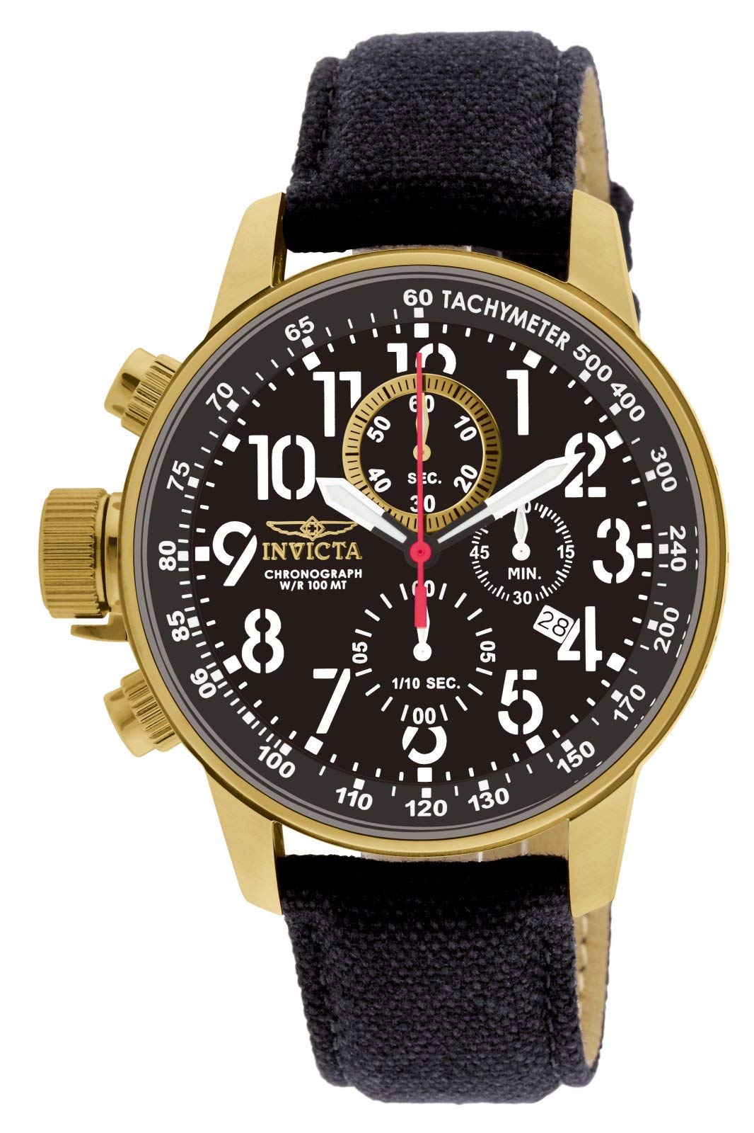 InvictaMen's 1515 I-Force Quartz Chronograph Black Dial Watch